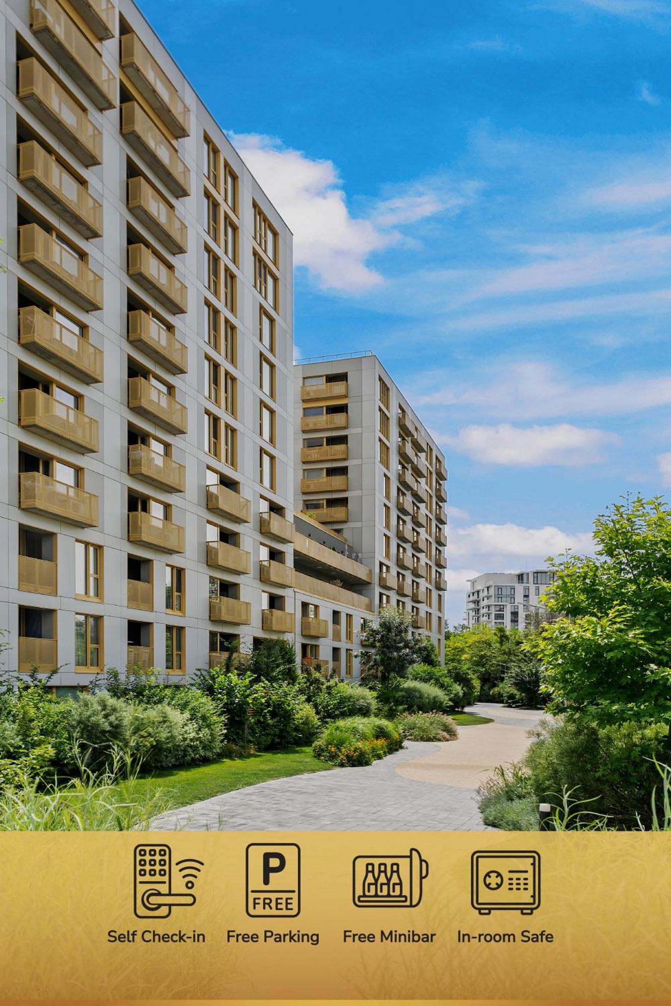 Mido Aviatie Park Apartments With Private Parking & Self Check-In Bucharest Exterior photo